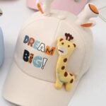 gorra inf beige jirafa